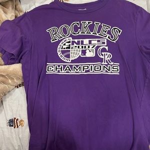 Colorado Rockies purple shirt